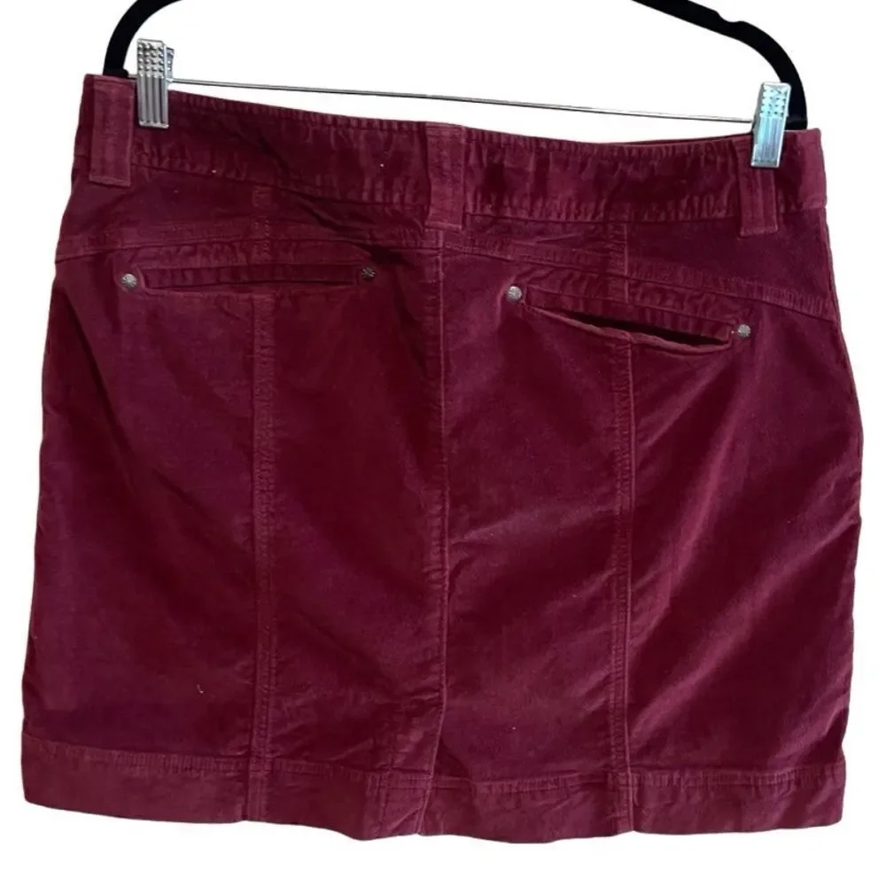 Athleta- Women’s Roseville Cherrywood Velvet Skirt, Size 14
